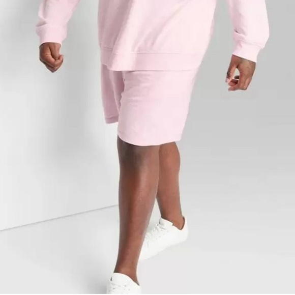 Original Use Men’s Knit Pull On Drawstring Shorts 6" Big & Tall Fresh Pink NEW! - Picture 3 of 11